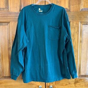 Carhartt Men's Green Long Sleeve Shirt